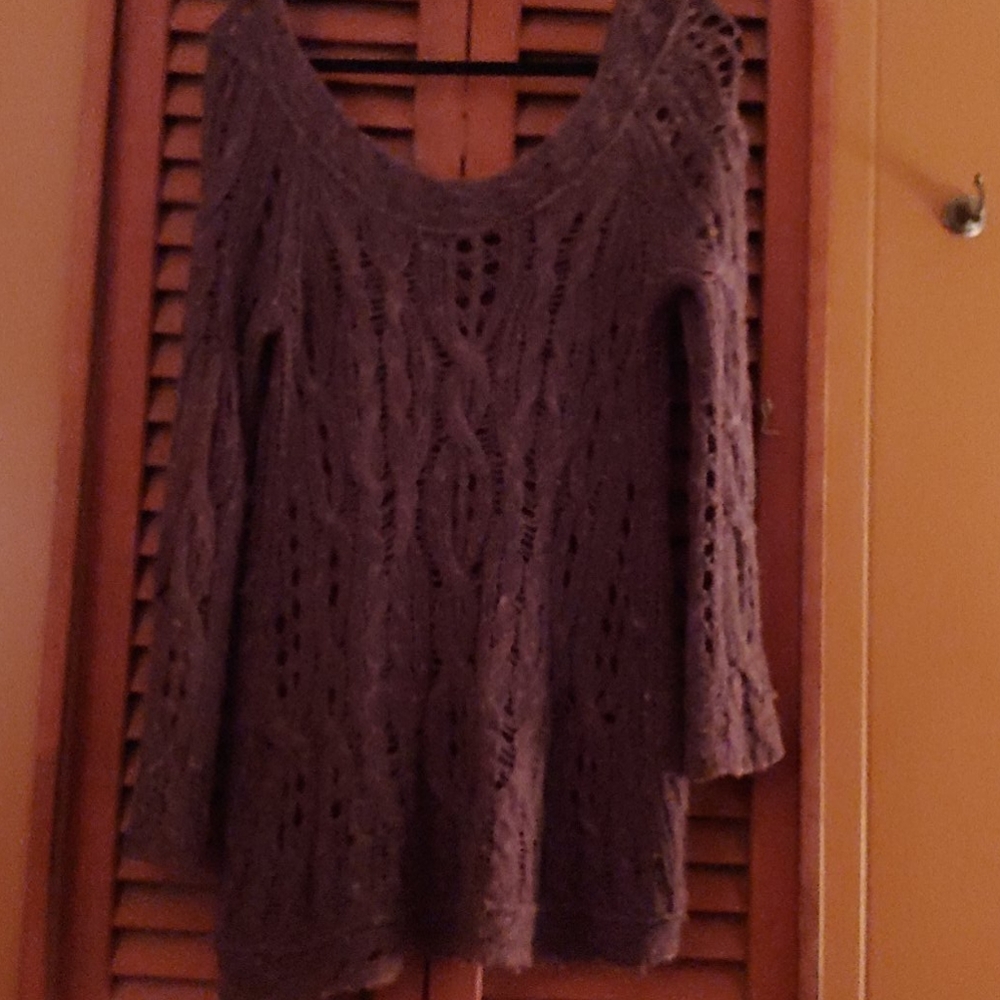 Free People Open Knit Sweater
